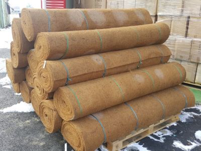 Coconut fiber mats